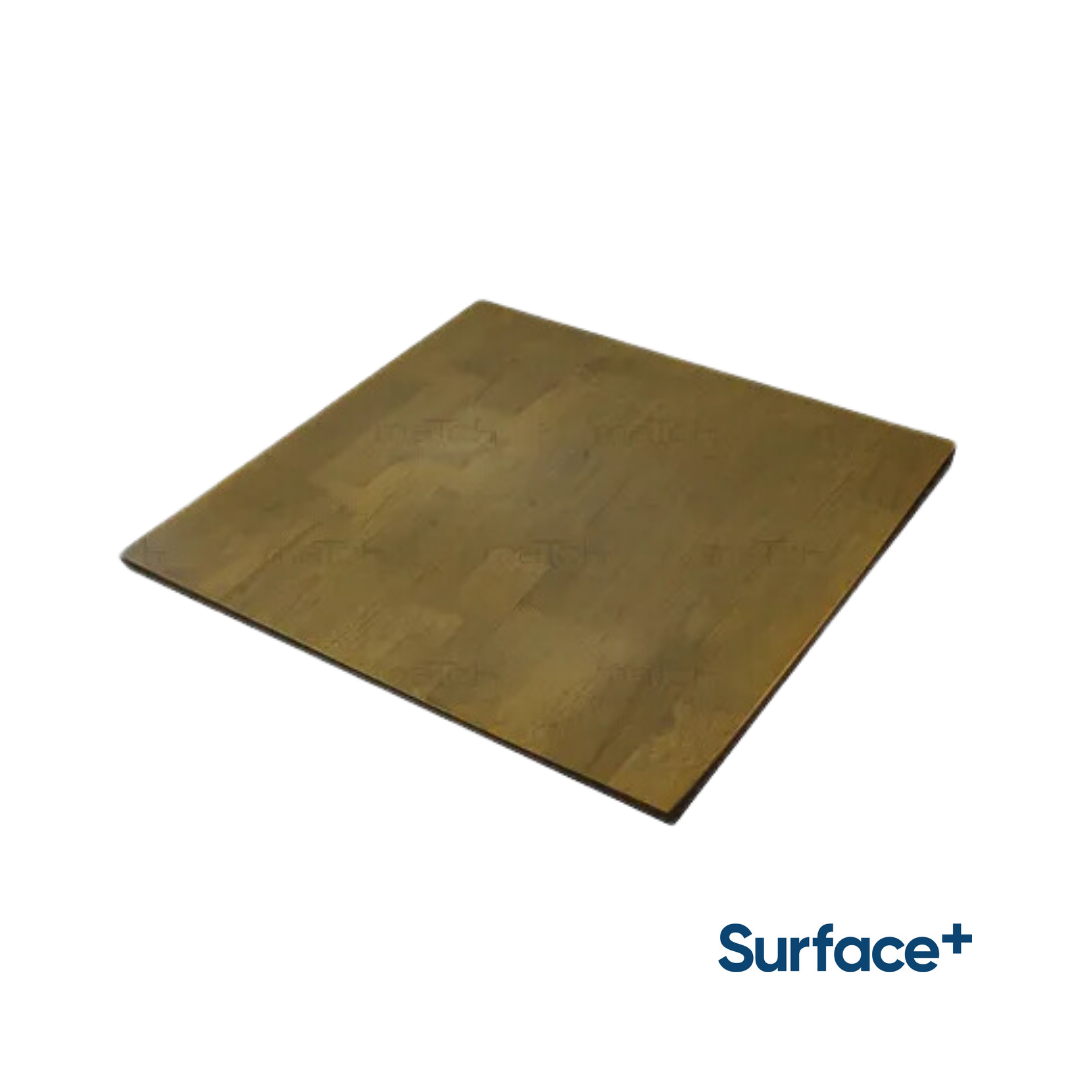Rubber Wood Square Table Top - 80cmx80cm French Oak