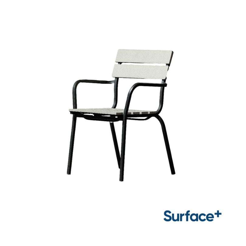 GONZO Galvanized Metal Arm Chair